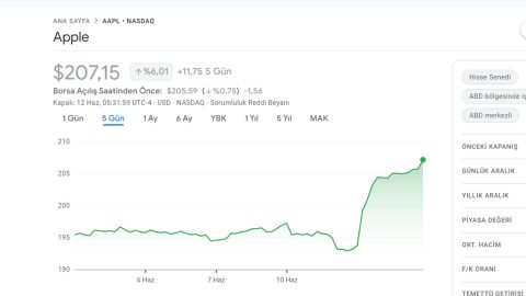 Apple hisseleri yapay zeka özellikleri sonrası yükseldi