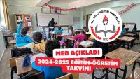 Milli Eğitim Bakanlığı, 2024-2025 Eğitim-Öğretim Dönemi Takvimini Açıkladı