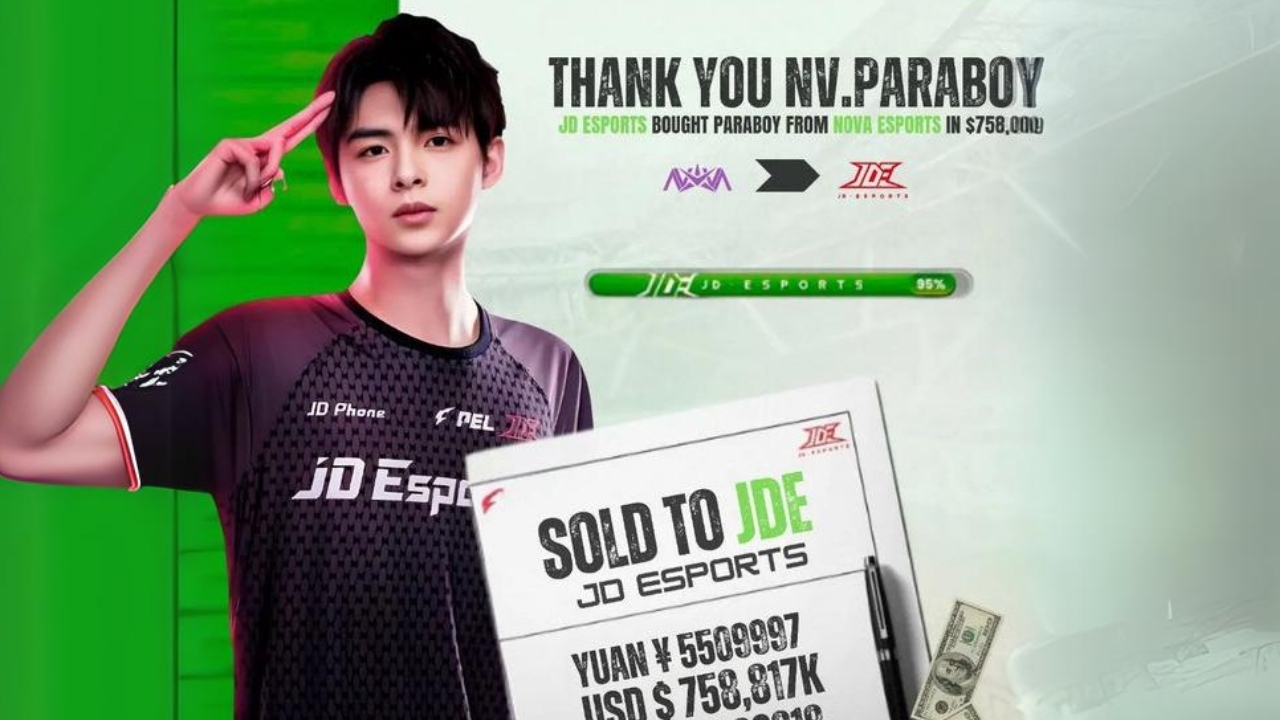 Paraboy'un Rekor Transferi: JD Gaming, Nova Esports'un Yıldızını 758.000 Dolara Kadrosuna Kattı