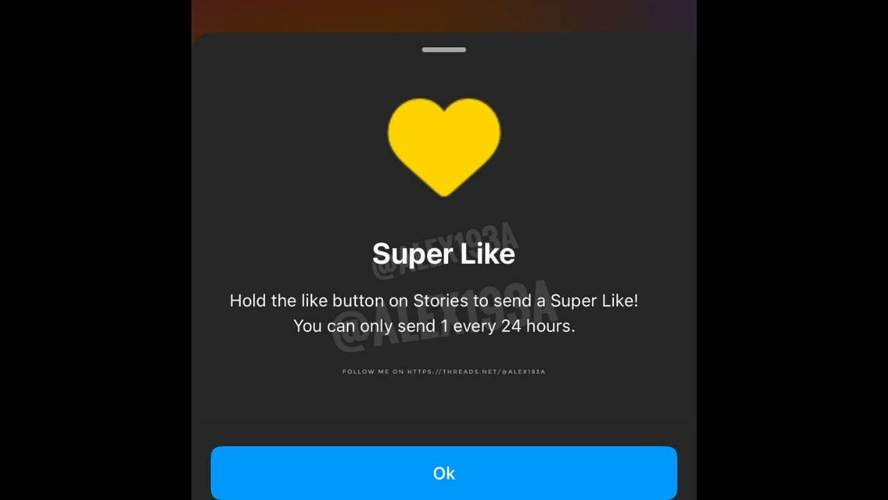 Instagram'ın Yeni Süper Beğeni Özelliği Hikayeler'de Kullanılacak