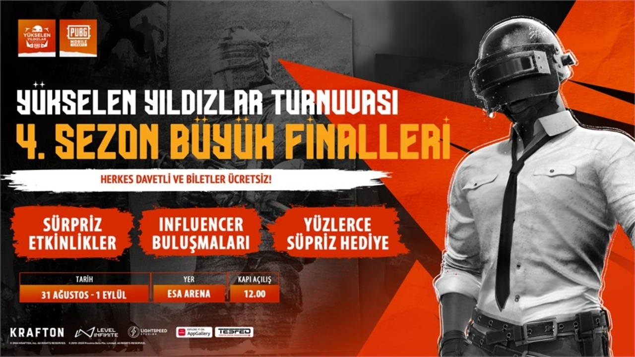  PUBG Mobile Yükselen Yıldızlar Turnuvası 4. Sezon Büyük Finalleri İstanbul'da!