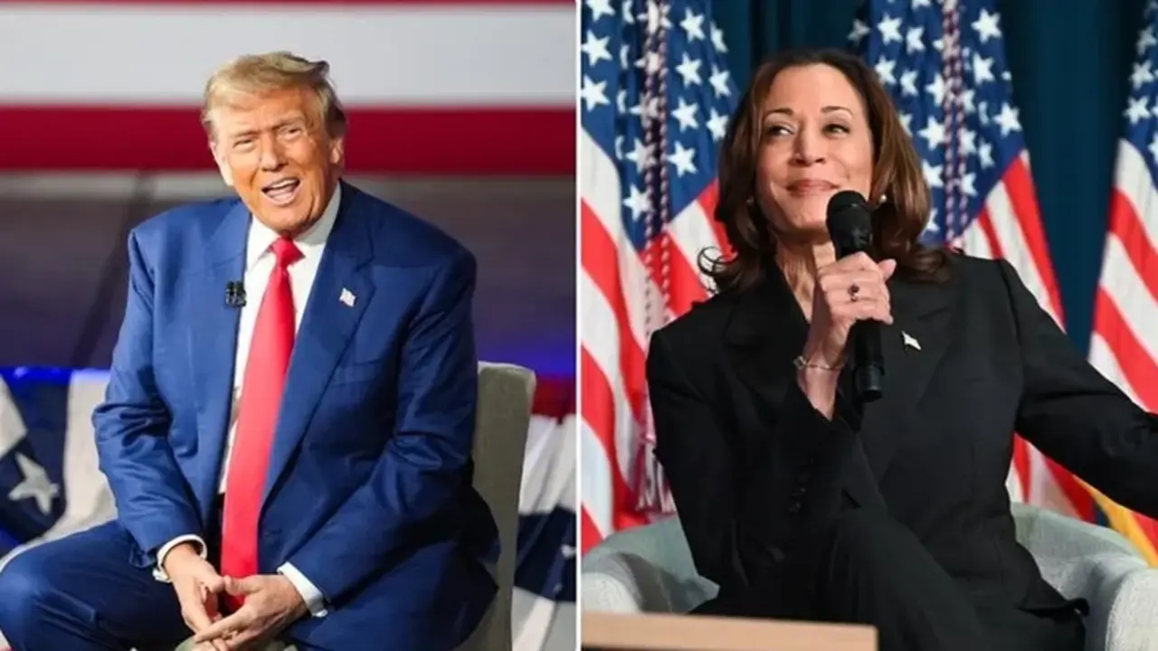 Donald Trump ve Kamala Harris