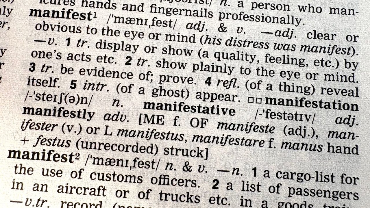 manifest